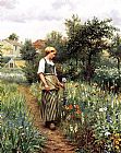 Daniel Ridgway Knight Famous Paintings - In the Garden